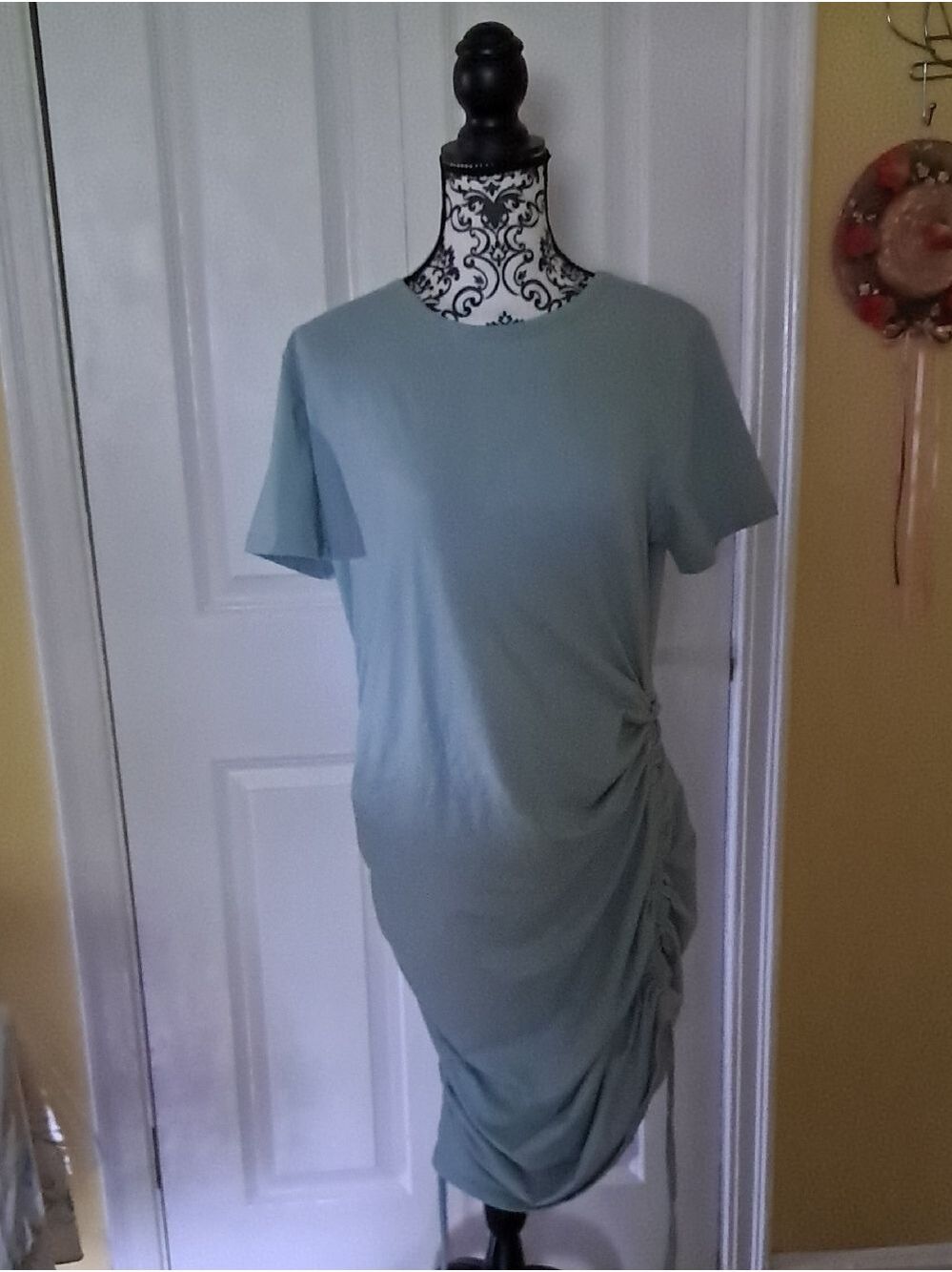 Pat Pat Sage Green Ruched Side T-Shirt Dress NWT Size XXL